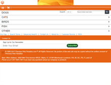 Tablet Screenshot of precious-pets-paradise.com